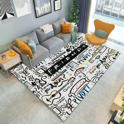 1PC Friends Movie Print Rug - Home Decoration Carpet For Living Room Bedroom Flooring Computer Chair Area Rug