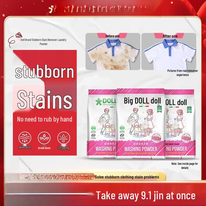 

Stubborn Stain Remover Laundry Powder - Extra Clean & Whitening