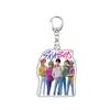 Demon Hunters Huntrix Kpop Saja Boys Acrylic Keychains Jewelry Rumi Zoey Jinu Mira Acrylic Pendant Keyring Decoration Fans Gifts