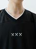 Jeimiweseuteu Jw V-Neck Mesh Biker Jersey T-Shirt (Black)