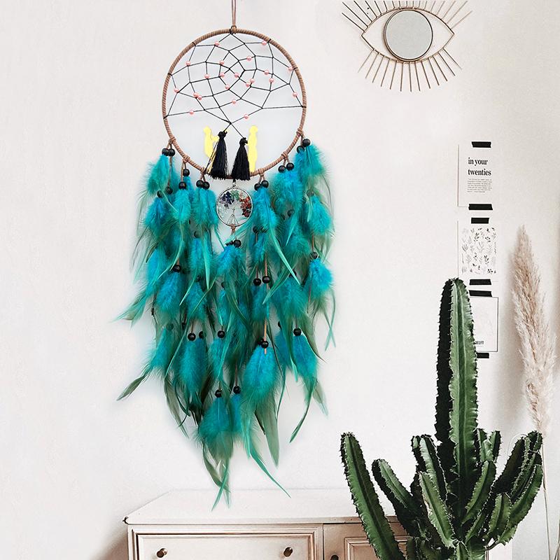 Dream Catcher Exquisite Hand-woven Wind Chimes Nordic Living Room Bedroom Decorations Wall Pendant Festival Gifts Home Accessory