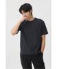 Brenwood [Very Comfortable] Seersack Round Neck T-Shirt Brtam26951Gyx
