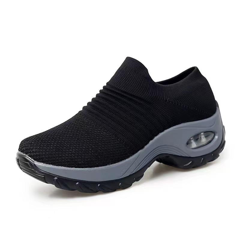 Spring Women's Shoes Soft Sole Cushion Shoes Casual Elevated Cushion Outdoor Shoes Sports Shoes Women's Travel Hiking Shoes Rocking Shoes