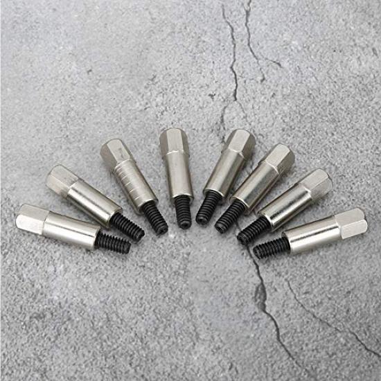 KIMISS Valve Cover Bolt Set, 8 PCS Stainless Steel Cover Bolt Set Fits Valve Cover Hold Down Bolts for 283 302 305 307 327 350 383 400 SBC Eng