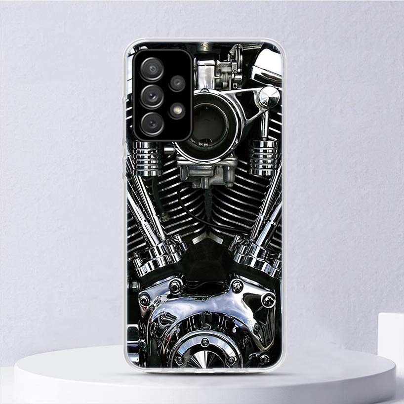 Steampunk Gear Mechanical Soft Case For Samsung Galaxy A15 A14 A13 A12 A55 A54 A53 A52 Phone Cover A35 A32 A33 A25 A23 A22 A05S
