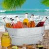 Metal Ice Bucket Large Capacity Beverage Tub High Quality Drink Bucket  Parties