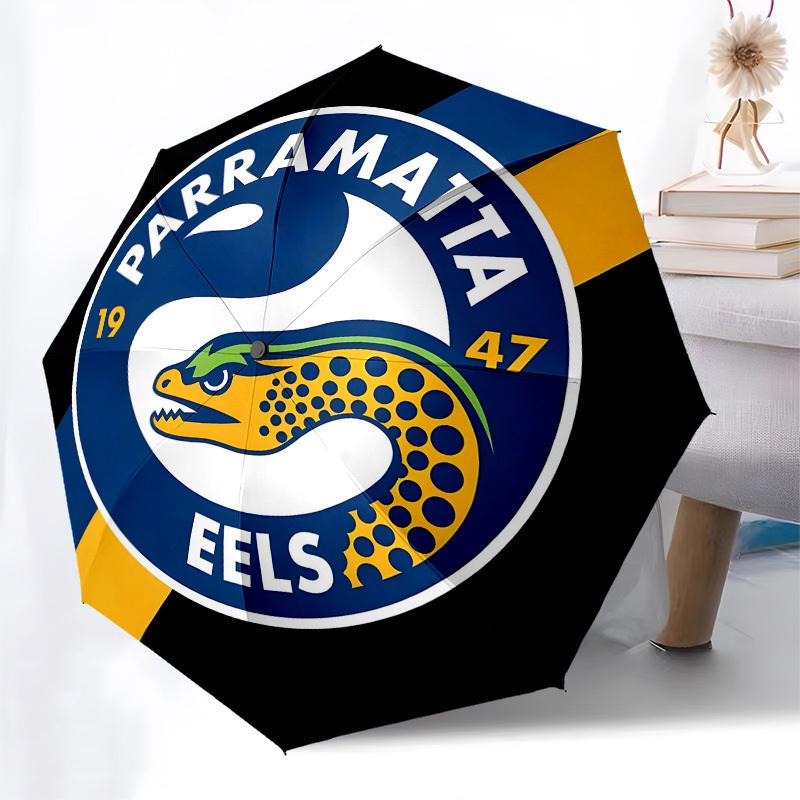 Parramatta Eels, Logo- Automatic Opening and Closing, 8-rib Structure Portable Umbrella, Suitable for Men and Women in All Seasons - Perfect