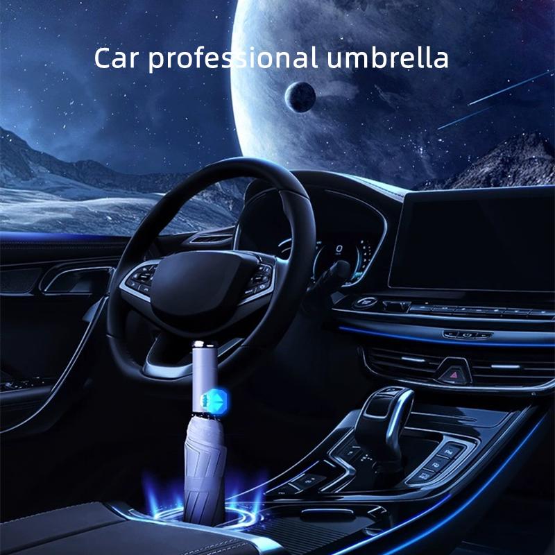 Car Sticker Reverse Folding Umbrella LED Flashlight Reflective Stripe Umbrella for Mazda 3 bk bl 323 Axela Atenza CX-3 CX-4 CX5