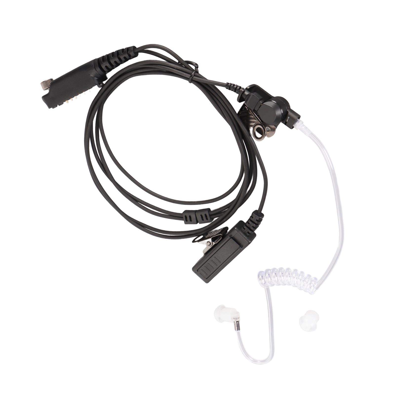 

Acoustic Tube Headset Portable Clear Acoustic Tube Headphone 2 Way Radio Earpiece for Sepura STP8000 STP9000