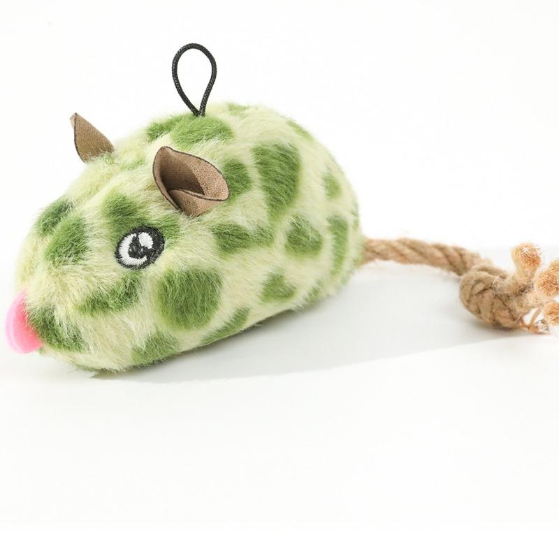 Cat Interactive Plush Mouse Toy Squeaky Mouse Kitten Toy Simulation Mouse Cat Self Toy With Bell Indoor Pet Cat Toy