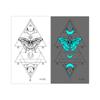 Fluorescent Star Feather Temporary Tattoos Blue Luminous Fake Tattoo Tattoo Sticker Body Art