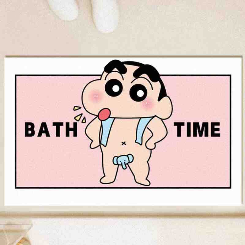 Cartoon Diatom Mud Floor Mat, Anti-Skid Pad At The Door Of The Bathroom, Dirt-Resistant, Wear-Resistant And Easy To Take Care Of, Cartoon Absorbent