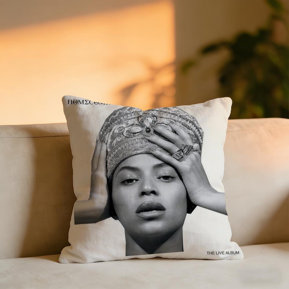 

Beyoncé Album Cushion Cover Cozy Velvet Throw PillowSoft Warm Cushion For Sofa Bed 30x30 cm