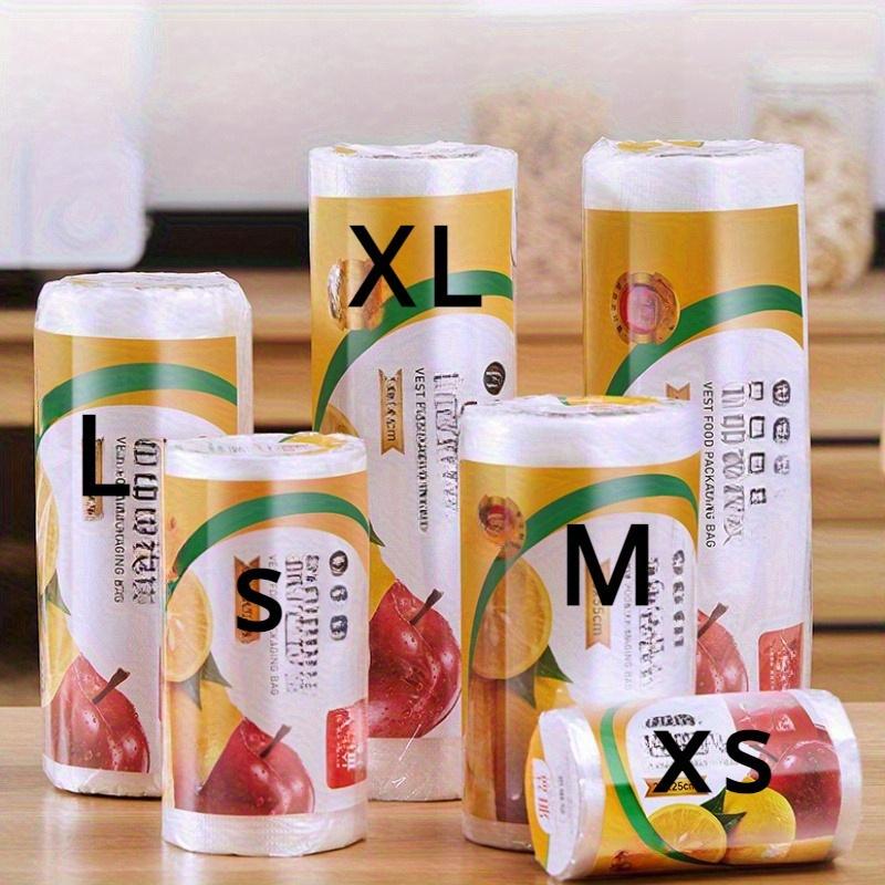 300pcs Transparent Disposable Food Storage Bags Set, Suitable for Supermarkets, Convenience Stores, Kitchens, and Restaurants