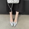 Spring New French Skirt Pointed Head Thin Heel Short Heel European And American Fashion Bag Head Women'S Shoes Sandals