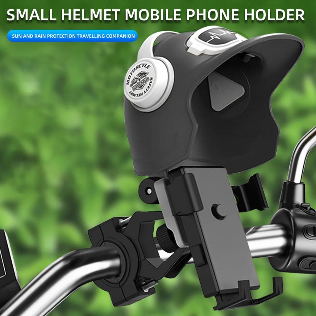 360 Rotation Universal Phone Bike Mount for Handlebar and Rearview Mirror Rainproof Sunshade Bicycle Motorcycle Phone Holder