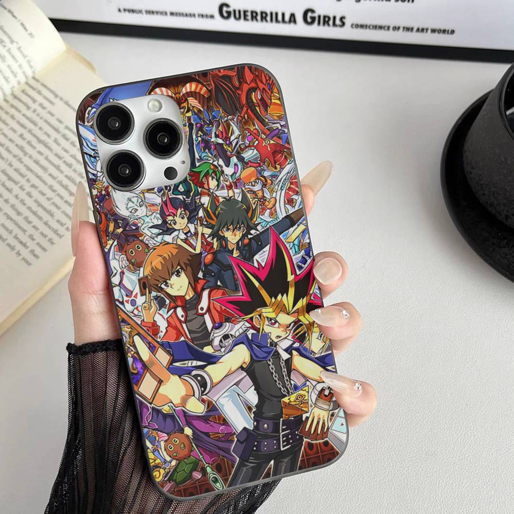 Amine Yu Gi Oh Classic Soft Corrugated Transparent Phone Case For IPhone 17 15 16 11 12 13 14 Pro Max Plus Pro