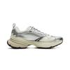 Li Ning Cushioning Abrasion Resistant Breathable Low top Casual Shoes Men's White Silver AGCV243-3