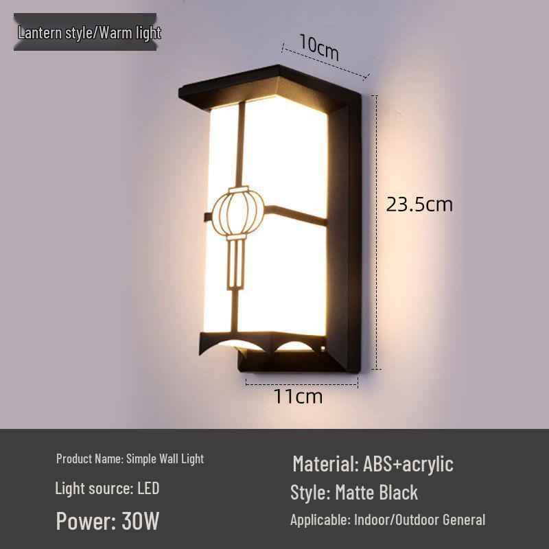 Waterproof LED Outdoor Wall Light for Staircase, Terrace, Corridor, Garden, Villa, or Aisle.