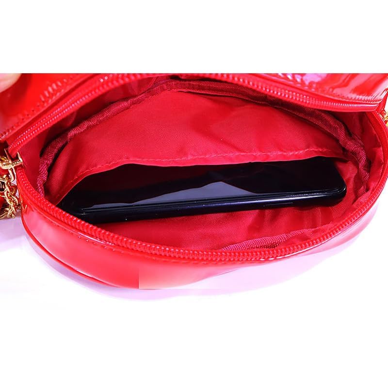 Torebka ita w kształcie serca, torebka ita, przezroczysta torba, przezroczysta torba na pluszaki, czerwona [produkt]