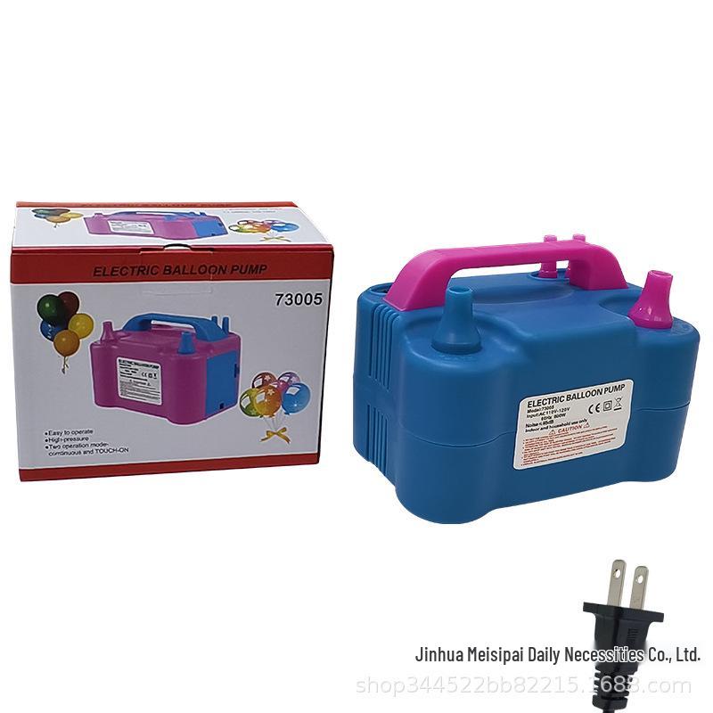 Electric Dual-Nozzle Balloon Inflator 73005 - Compact Air Pump for Balloons