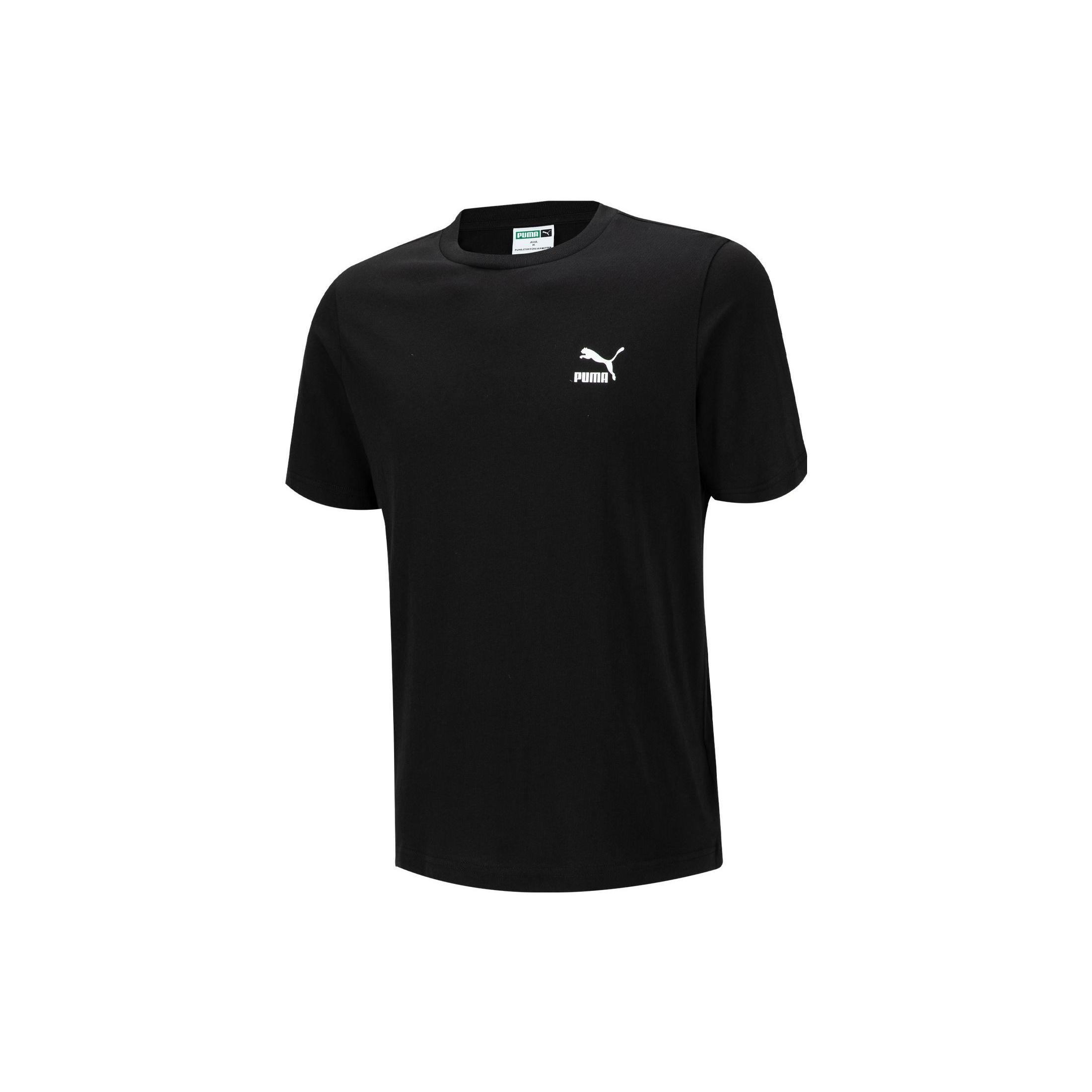 New PUMA Set in Sleeve T Shirt Men s Black 621944-01 S