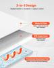Reflective Insulation Roll, 2 Car Garage Door Thermal Insulation Kit, 6mm 5.49 m x 0.61 m, 4 Rolls Aluminum Foil EPE Foam Core Radiant Barrier, White