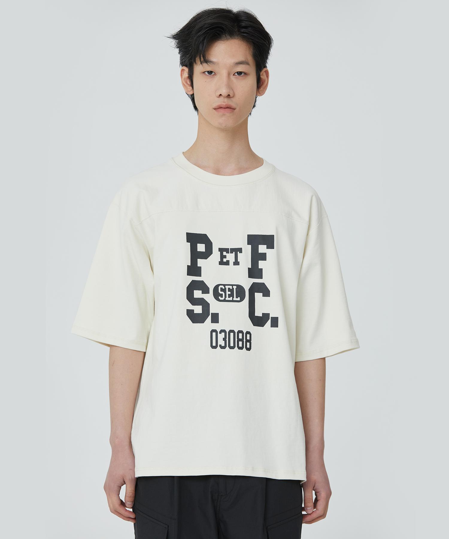 Public Figure Pfsc Football T-Shirt_Ecru 3