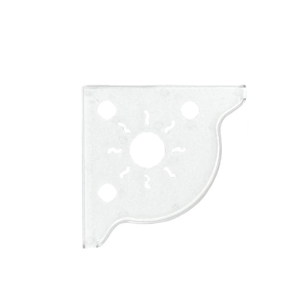 

Triangle Fish Tank Corner Storage Rack Punch-free Aquarium Plant Holder for Home прозрачный