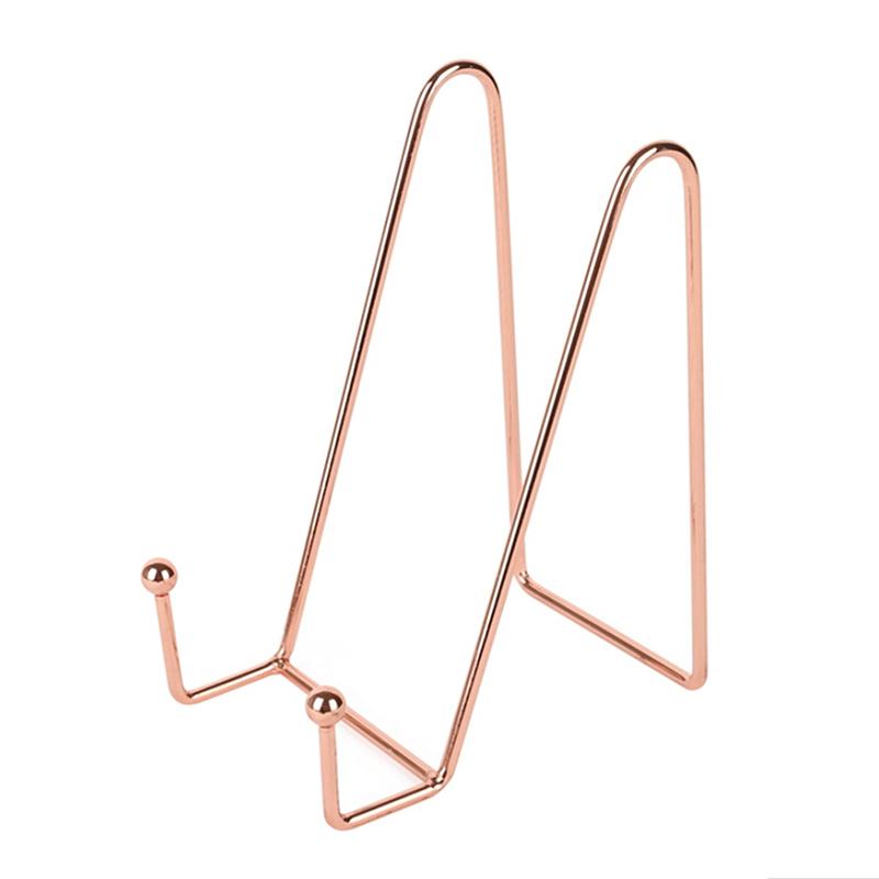 Picture Easel Metal Plate Stands Holder Plate Display Stand Display Pictures Frame Photo Decorative Plate Dish Tabletop Art