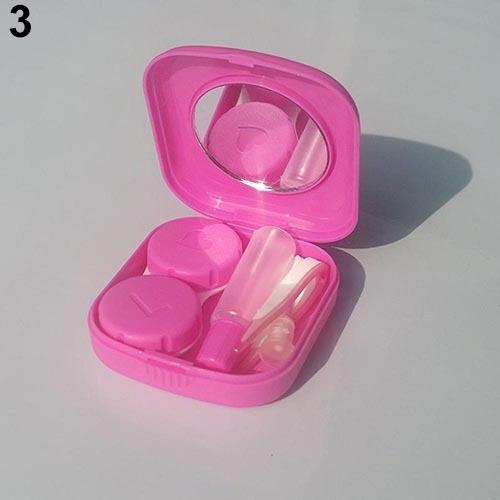 Contact Lens Holder Mini Travel Kits Easy Carry Tweezer Container Korean Storage Case Box Mirror
