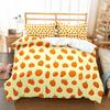 Pumpkin Lantern Duvet Cover Set Polyester Comforter Cover King Queen Full Twin Size Bedding Set With Pillowcase Halloween Gift