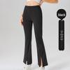 Pantalon de yoga amincissant taille haute micro-évasé pour femme – Style européen et américain élastique