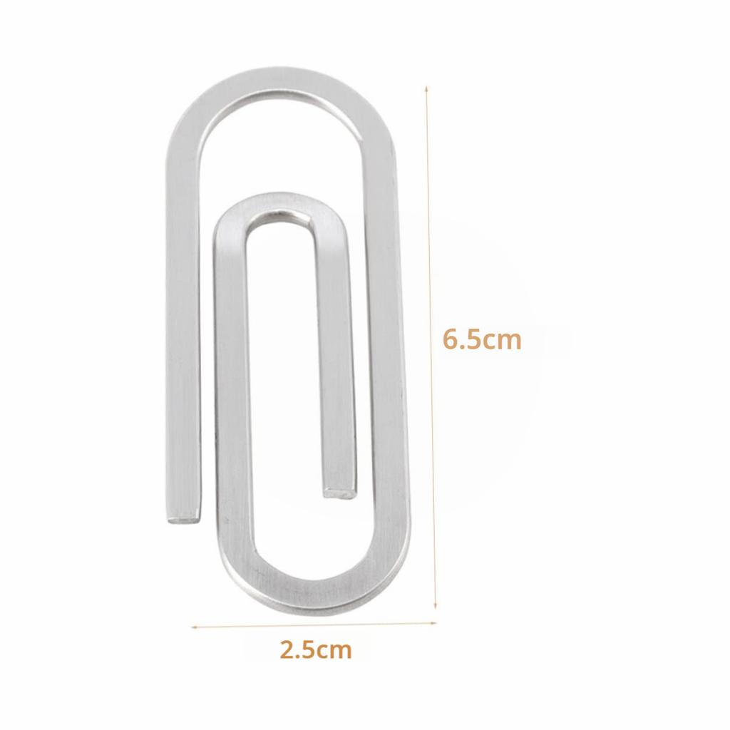 Paper Clip Stainless Steel Wallet Banknote Clip Credit Card Clip Life Practical Small Gift Bill Clip Small Gift