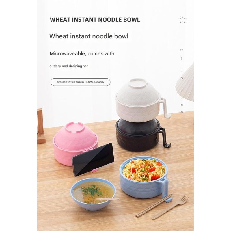 Multifunctional Strainer Bowl Set Microwave Safe Includes Lid Handle Utensils For Easy Cooking And Serving Large Capacity