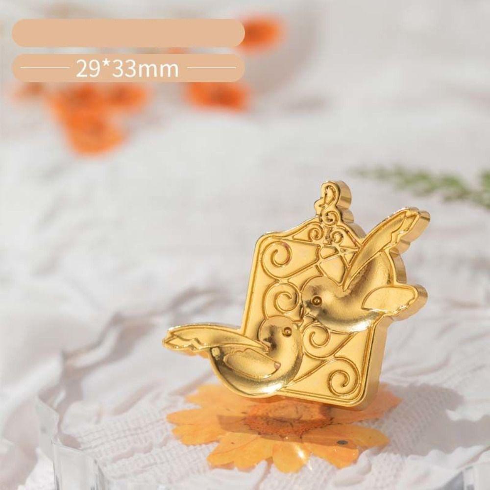 European-style Retro Sealing Wax Stamp Head Snowflake Wax Seal Stamp Polyshaped Head  Stamp