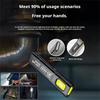 Mini LED Keychain Flashlight Rechargeable EDC Torch with Pen Clip COB Pocket Lantern Work Light with Magnet for Outdoor Camping