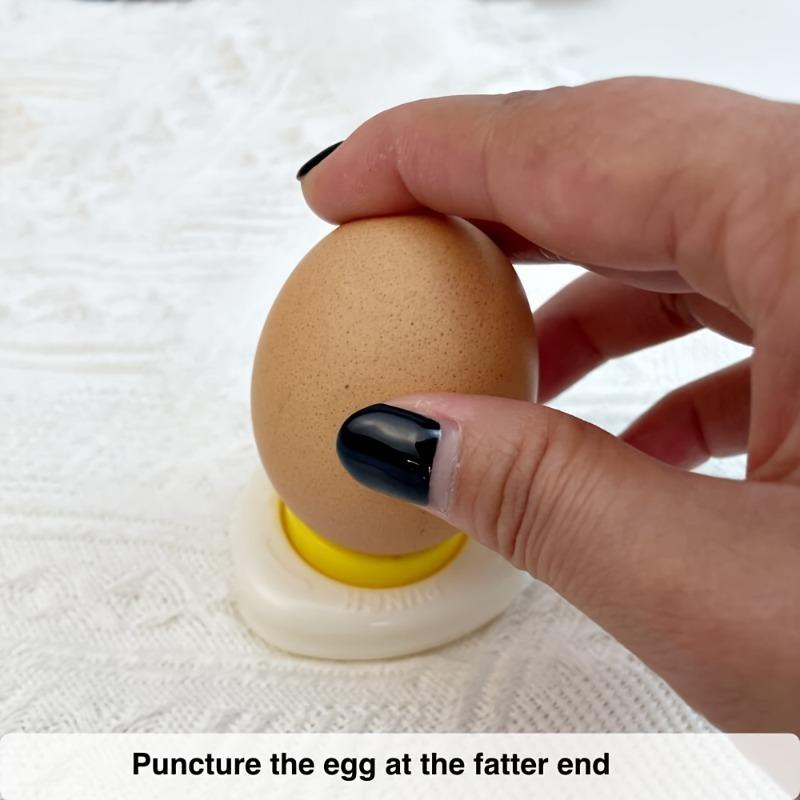1pc Cute Egg Piercer & Peeler - Magnetic, Perfect for Raw & Boiled Eggs - Ideal for Eid Mubarak, Halloween & Christmas Gifts, Egg Peeler