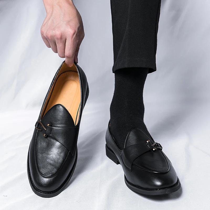 Scarpe da Uomo Pelle Maschio Uomo Uomo Oxfords Scarpe Eleganti per Uomo Mocassini di Lusso Firmati Platform Uomo Scarpe in Pelle da Uomo