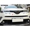 Front Mesh Center Grille Racing Grill Trim Sticker For Toyota C-HR CHR 2016 2017 2018  Carbon Fiber Accessories Car Styling