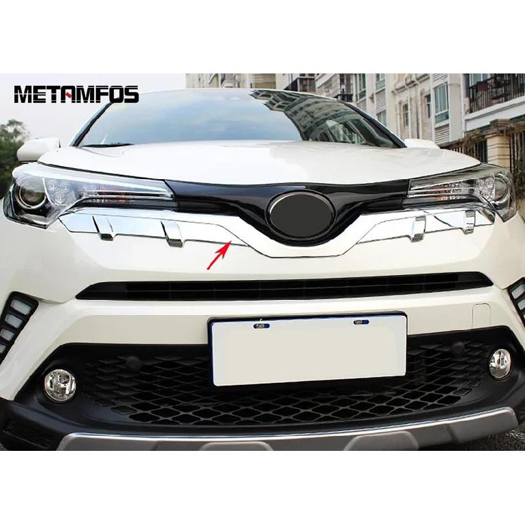 Front Mesh Center Grille Racing Grill Trim Sticker For Toyota C-HR CHR 2016 2017 2018  Carbon Fiber Accessories Car Styling