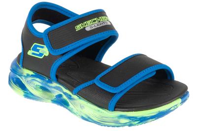 S-Lights: Sola Glow Sandal - Fusion Brights, for Boy Black Sandals
