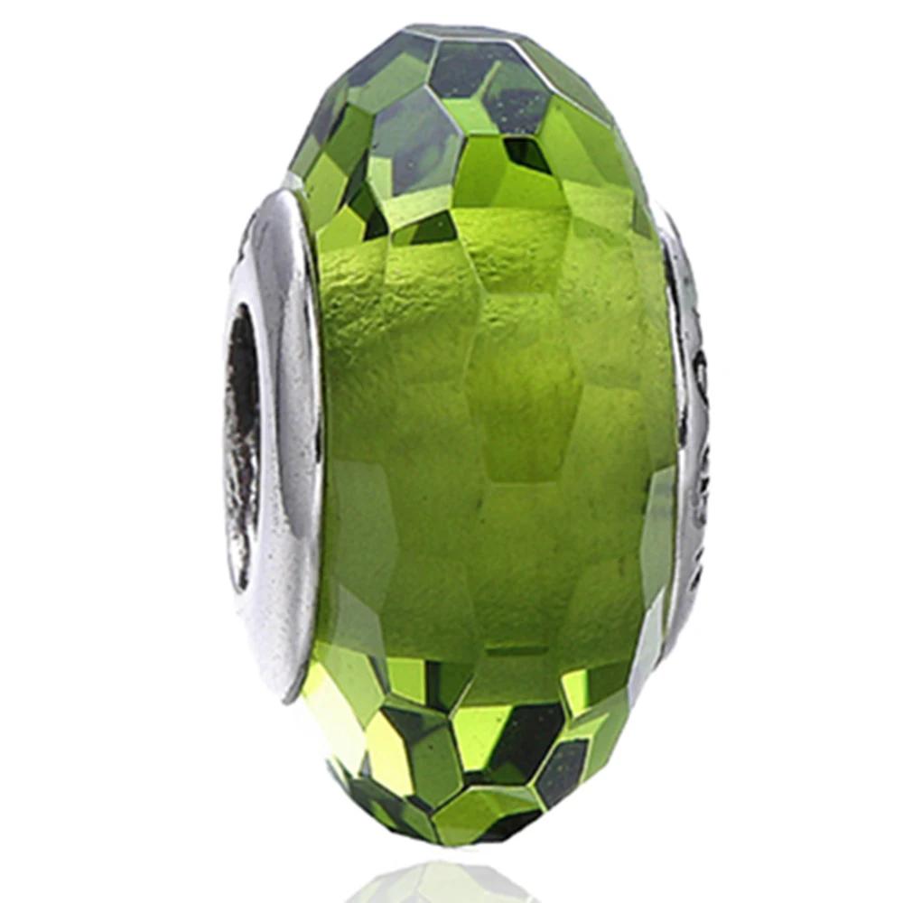 New Original Copper Murano Glass Flower And Leaf Cosmic Rainbow Charm Beads For Bracelet Diy Women Jewelry Gift