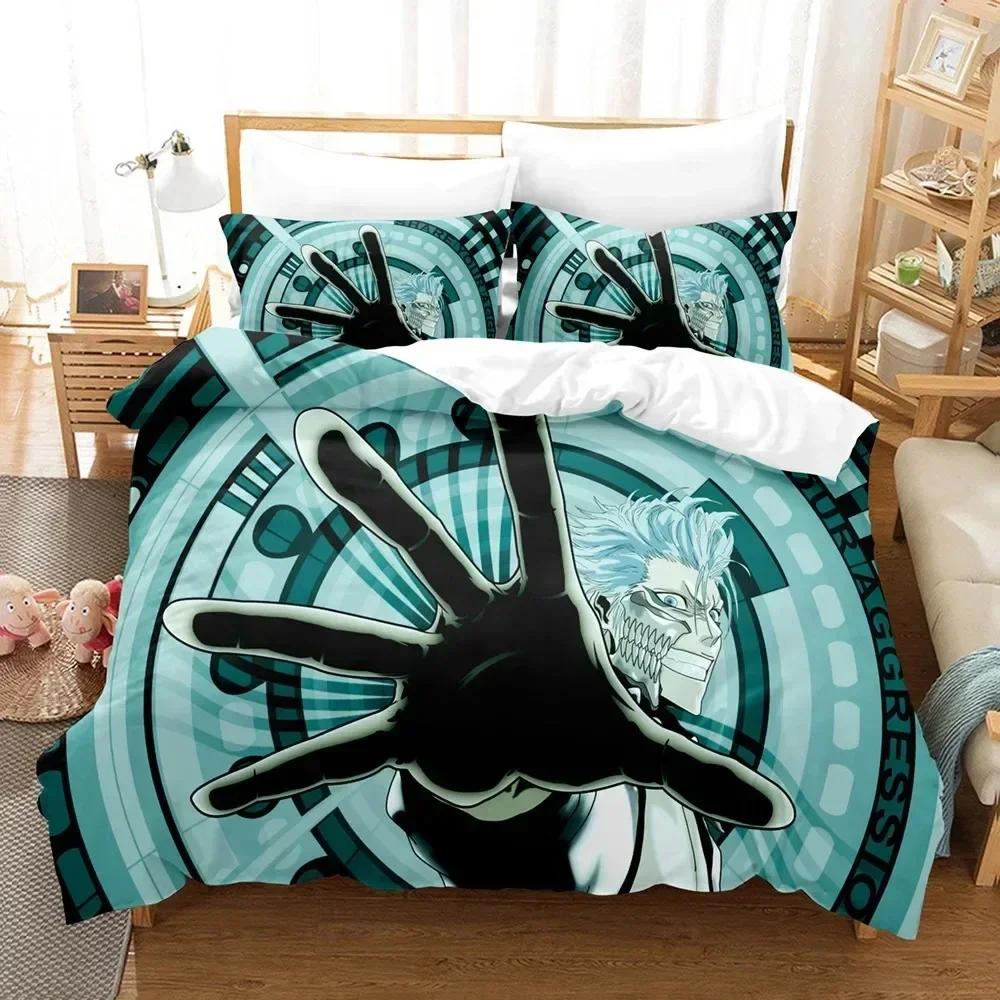 Fashion Anime 3D The Bleach Bedding Set Printed Bed Set With Pillowcase Bed Duvet Cover Soft Queen King Size Bedclothes Home