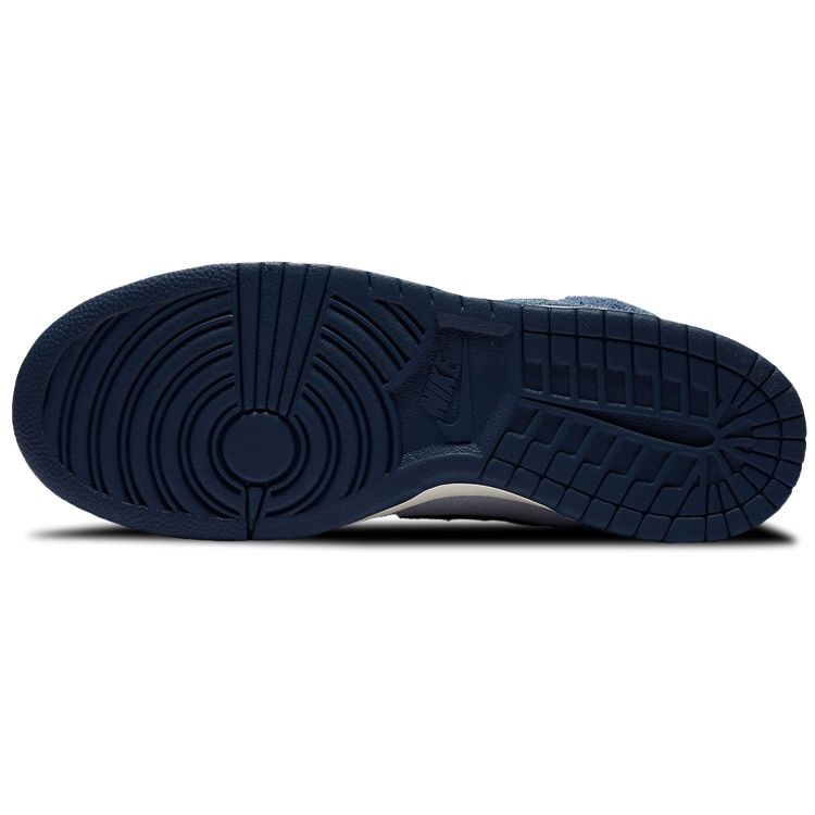 Nasze x Nike Dunk High Midnight Navy Unisex Trampki Niebo Błękitne-Szary Skamieniały CW3092-400