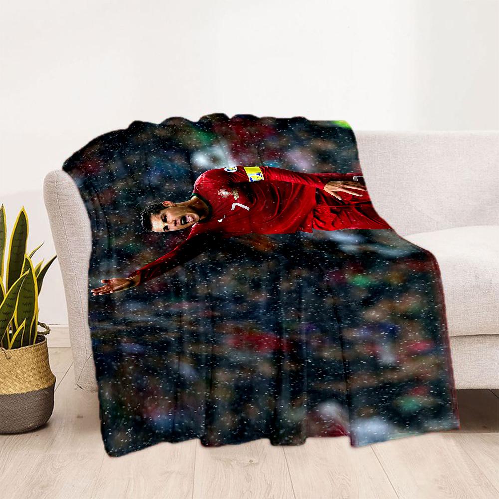 Cristiano Ronaldo Celebration Blanket Warmthful Decor Suitable for Sofa Chair Picnics All-Season Use Modern Gifts For Family Or Friends