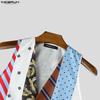 INCERUN Vestă Subțire cu Decolteu în V pentru Bărbați cu Imprimeu și Patchwork, Fără Mâneci, cu Nasturi, Vestă Casual pentru Petrecere, Topuri