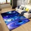 3D Astronaut Space Cartoon Area Rug,Carpet Rug for Living Room Children's Bedroom Sofa Doormat Decoration,Kid Non-slip Floor Mat
