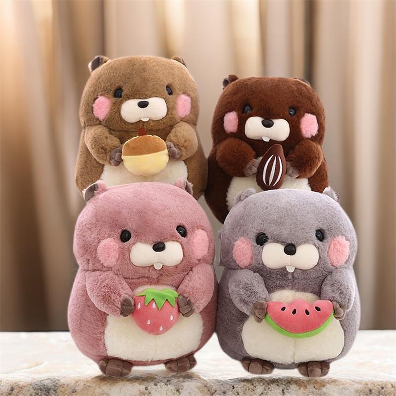 Toy Groundhog Plush Cartoon Plushie Soft Cushion Pillow Home Decor Kids Gifts