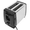 Compact Bread Toaster Portable ABS and Stainless Steel Wide Slot 2 Slice Toaster for Home